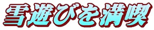 雪遊びを満喫