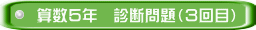 算数５年　診断問題（３回目）