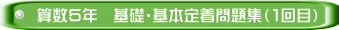算数５年　基礎・基本定着問題集（１回目）