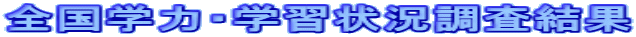 全国学力・学習状況調査結果